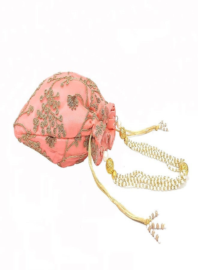 DUCHESS Women's Pink Potli Bag - Image 2